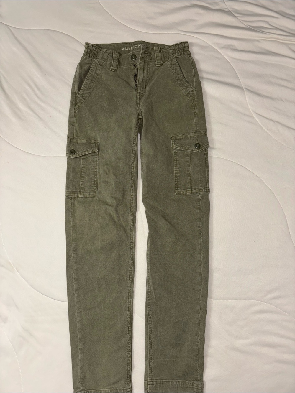 American Eagle Olive Green Stretch Pants